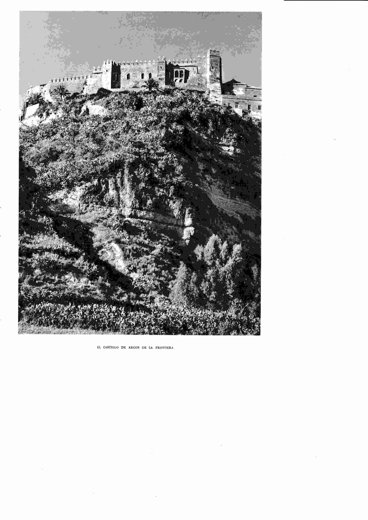 LAMINA 6433: El castillo de Arcos de la Frontera