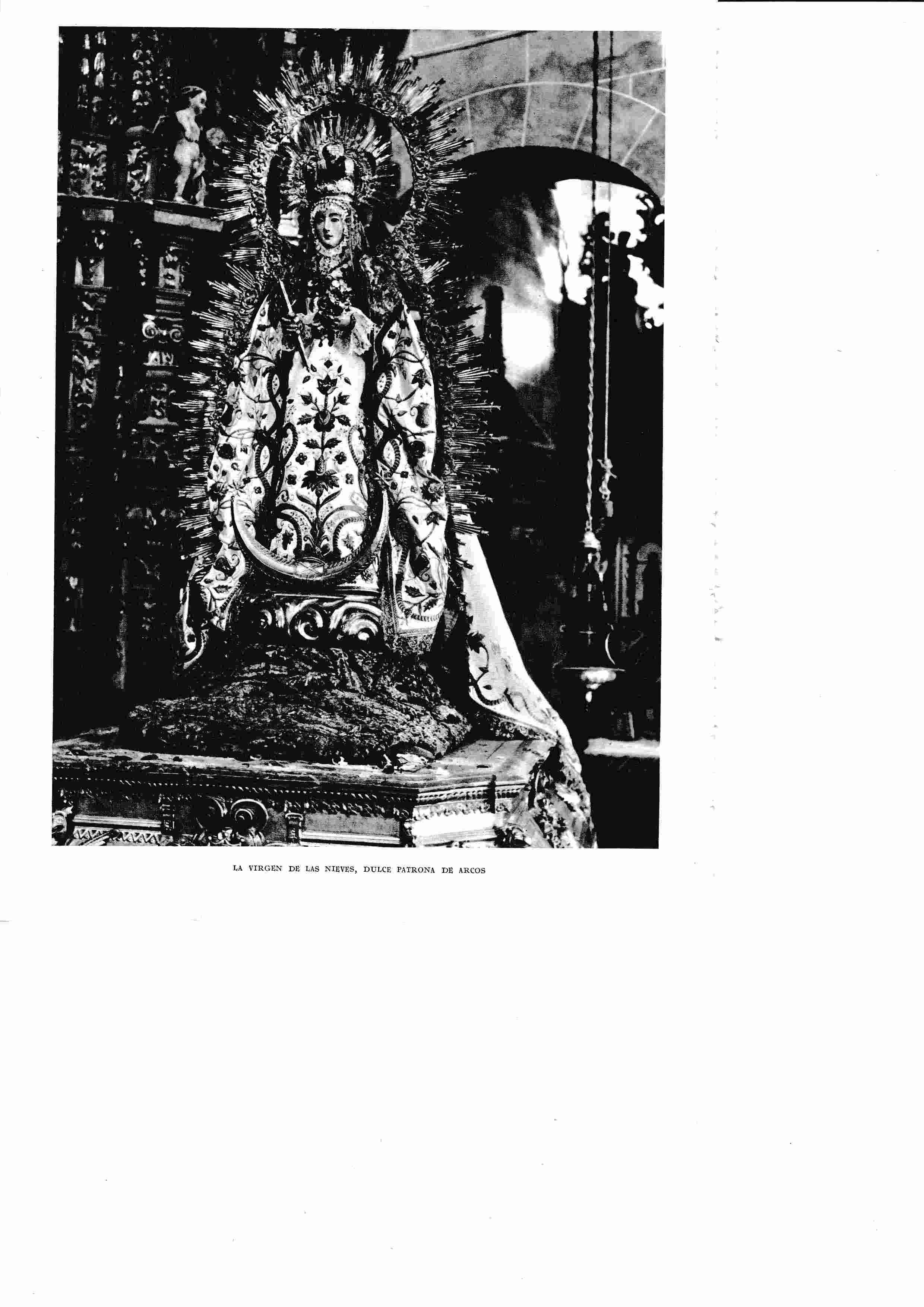 LAMINA 6435: La patrona de ArcosVirgen de las Nieves