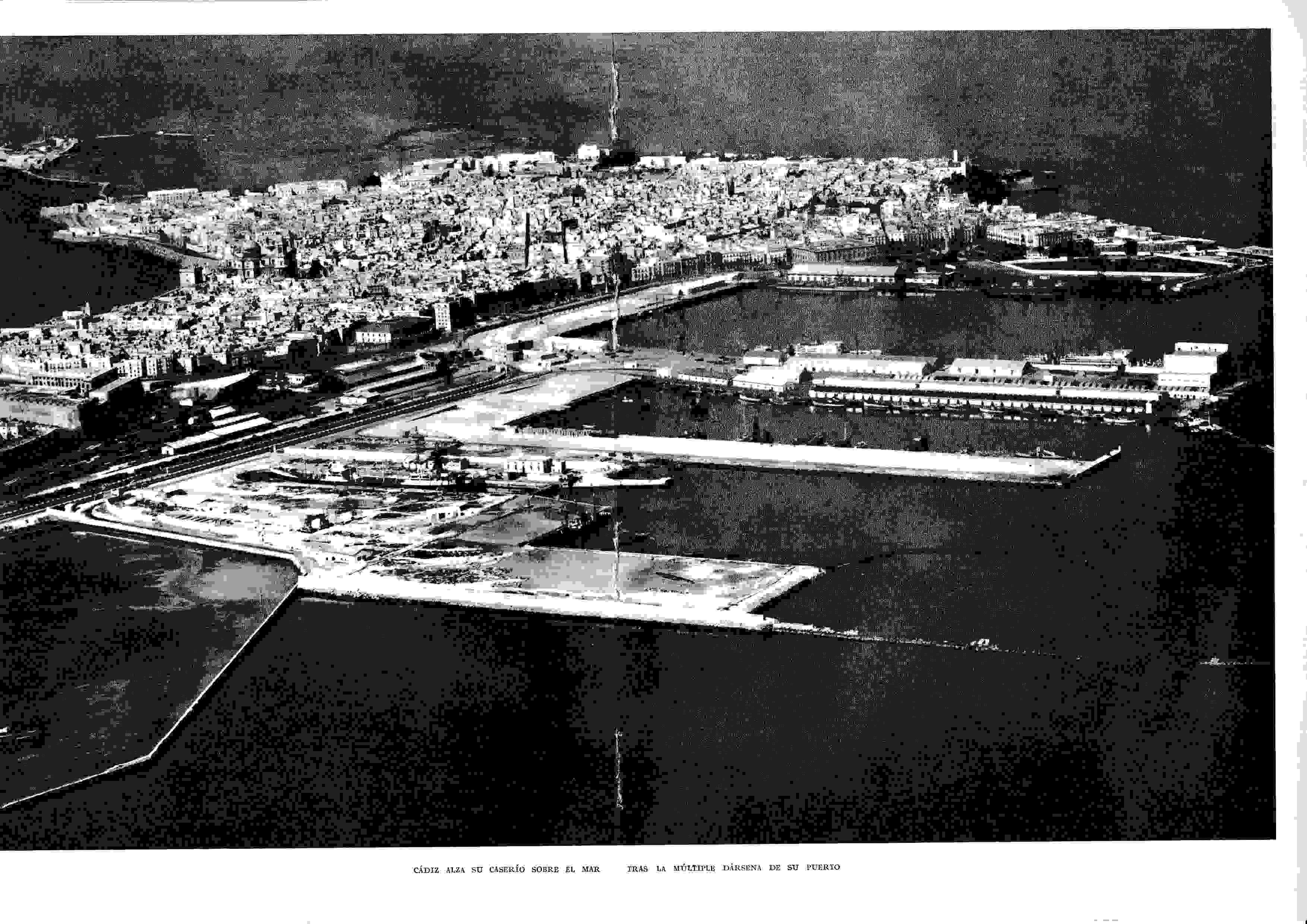 LAMINA 6442: Cadiz tras las darsenas del puerto
