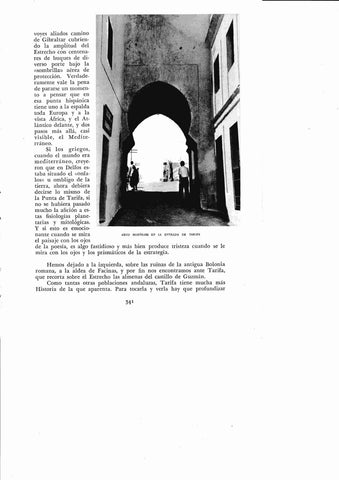 LAMINA 6453: Arco mozarabe en la entrada de Tarifa