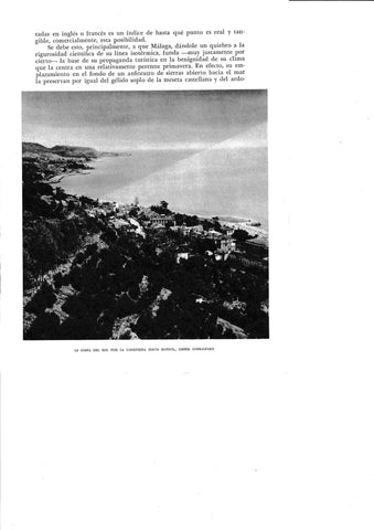 LAMINA 6461: La Costa del Sol por la carretera hacia Motril desde Gibralfaro