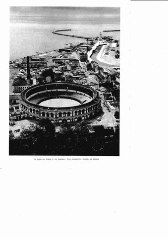 LAMINA 6463: La plaza de toros y La Farola de Malaga
