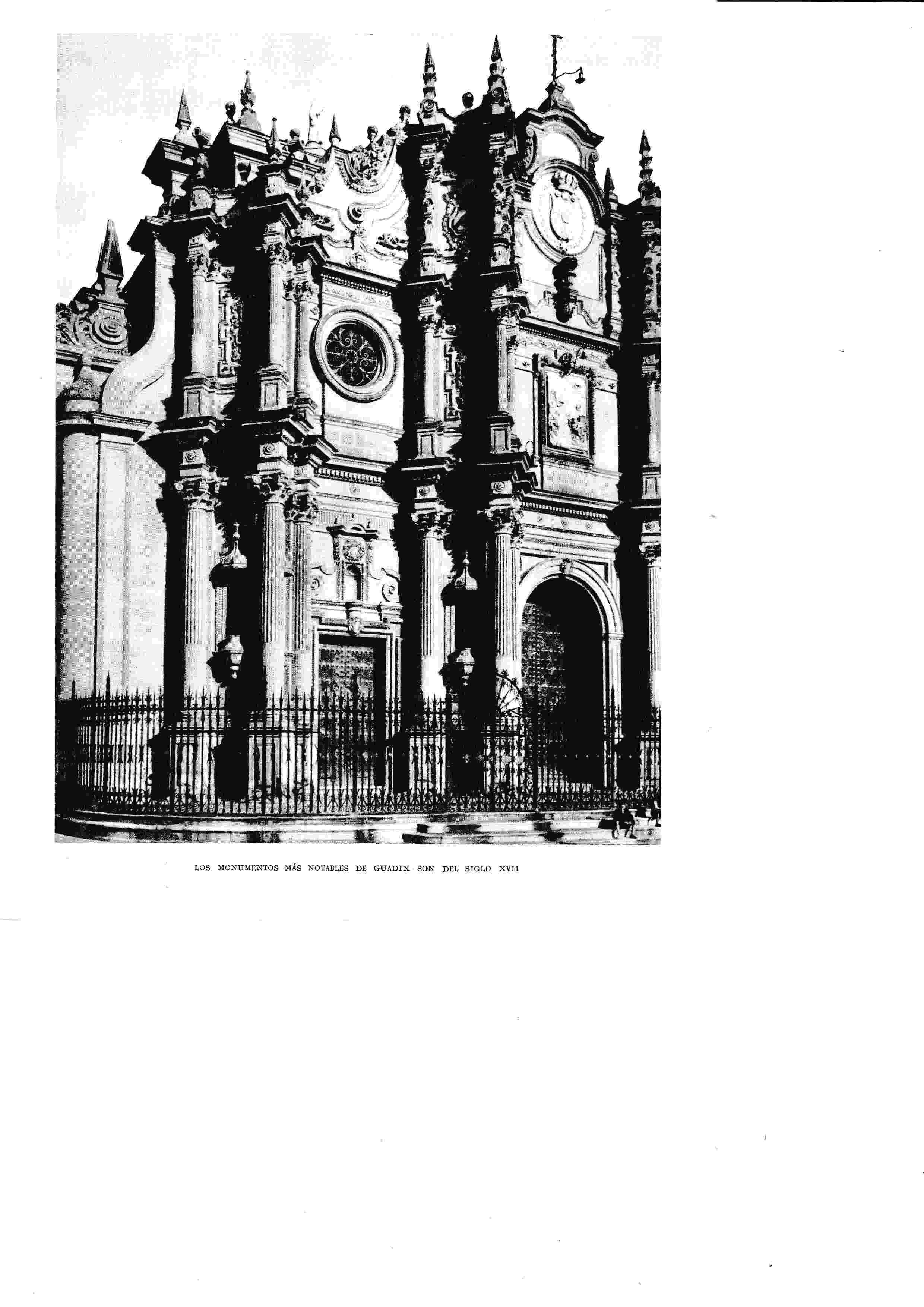 LAMINA 6523: Monumentos de Guadix del s XVII