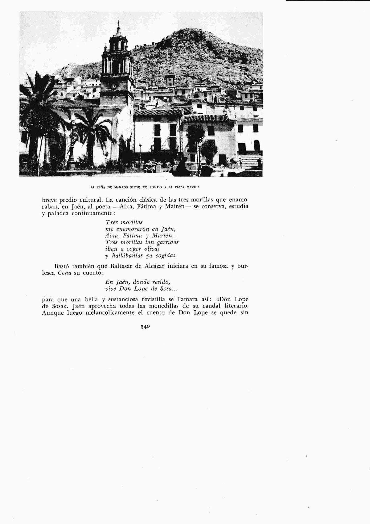 LAMINA 6531: La Peña de Marton como fondo de la Plaza Mayor