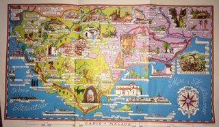 LAMINA 6543: Mapa Cadiz Malaga