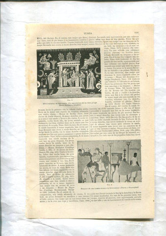 ESPASA 1928: Articulo de 47 paginas sobre Tumbas