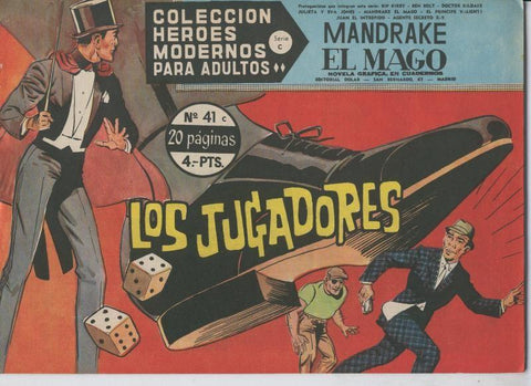 Heroes Modernos serie C numero 41: Mandrake el Mago: Los jugadores