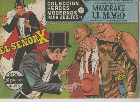 Heroes Modernos serie C numero 56: Mandrake el Mago: El señor X