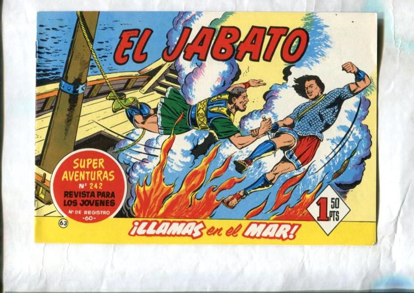 El Jabato facsimil numero 063: Llamas en el mar