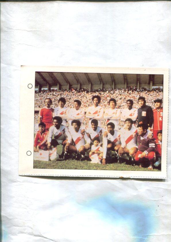 Estrellas del Mundial 82 numero 105: Seleccion de Peru