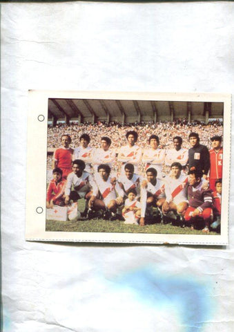 Estrellas del Mundial 82 numero 105: Seleccion de Peru