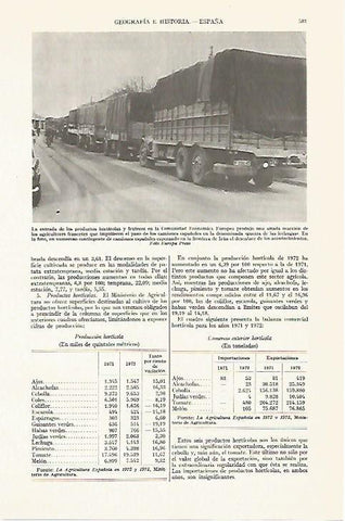 LAMINA ESPASA 13387: Camiones españoles en la frontera de Irun