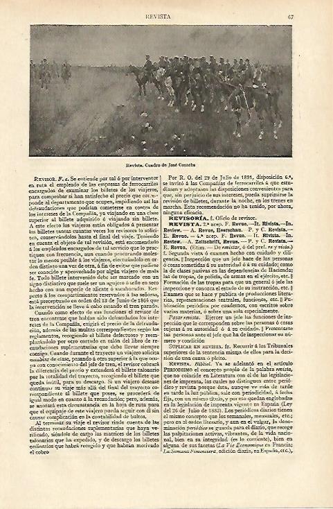 LAMINA ESPASA 13538: Revista cuadro de Jose Cusachs