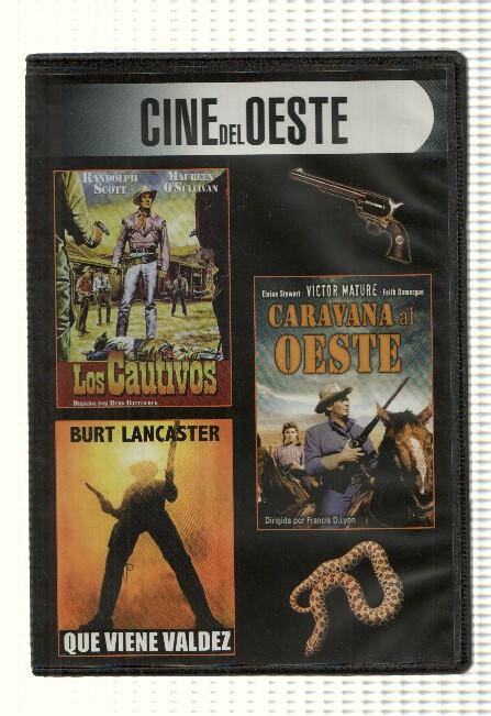 Cine DVD: 3x1: LOS CAUTIVOS, CARAVANA AL OESTE, QUE VIENE VALDEZ (Cine del Oeste)