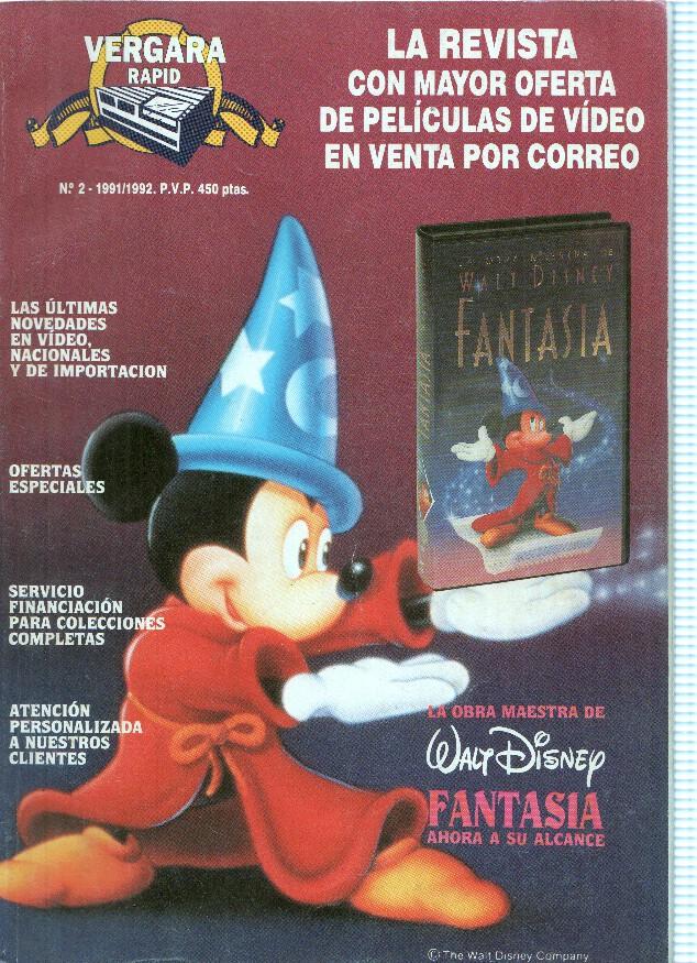 Revista Verrgara Rapid numero 2, 1991-1992_ la revista con mayor oferta de video en venta por correo