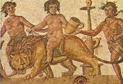 POSTAL 57452: Tunisie Mosaique romeine du Musee du Bardo