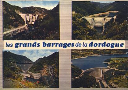 POSTAL 57476: Les grands barrages de la Dordogne