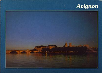 POSTAL 57507: Avignon (Vaucluse) Le pont et le Palais des Papes