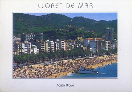POSTAL 57532: Lloret de Mar Costa Brava Vista parcial