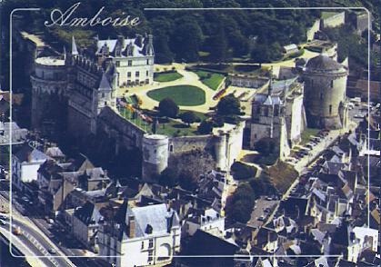 POSTAL 57533: Amboise (Indre-et-Loire) Vue aerienne du château