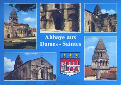 POSTAL 57550: Abbaye aux Dames-Saintes (Charente Maritime)