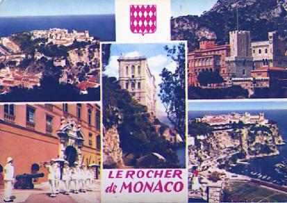 POSTAL 57579: Le Rocher de Monaco