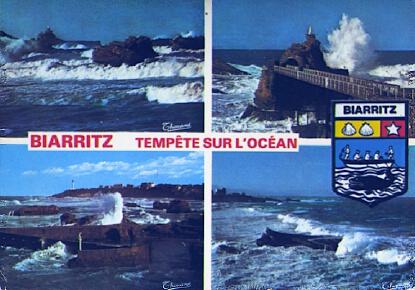 POSTAL 57585: Biarritz  Tempête sur l ocean