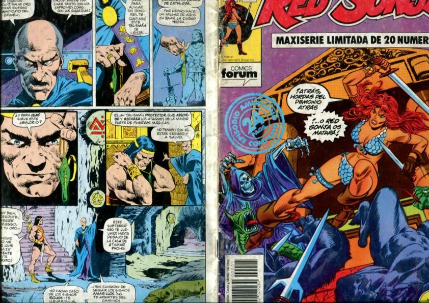 Red Sonja numero 01 (numerado 2 en trasera): El templo de la abominacion