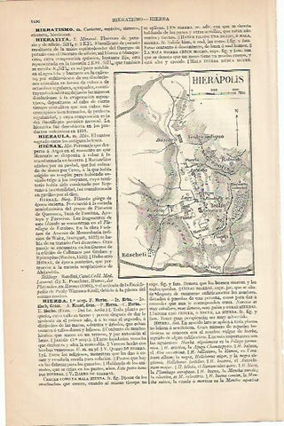 LAMINA ESPASA 690: Plano de Hierapolis Turquia