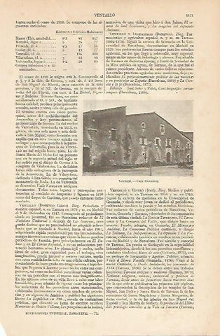 LAMINA ESPASA 6033: Casa Parramon en Ventallo Girona
