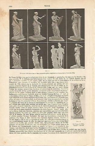 LAMINA ESPASA 6049: Propuestas para completar los brazos de la Venus de Milo