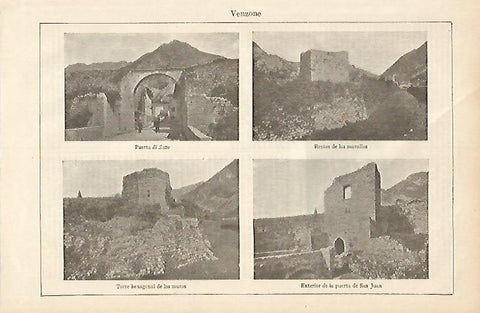 LAMINA ESPASA 6051: Vistas de Venzone Italia