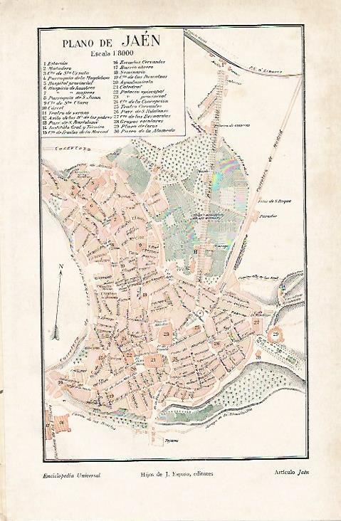 LAMINA ESPASA 6126: Plano de Jaen