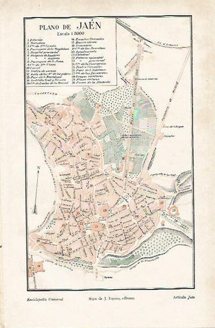 LAMINA ESPASA 6126: Plano de Jaen