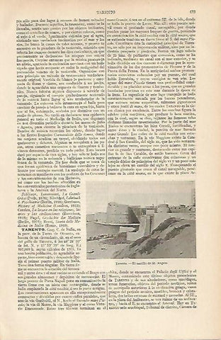 LAMINA ESPASA 6499: Castillo de San Angelo en Tarento Italia