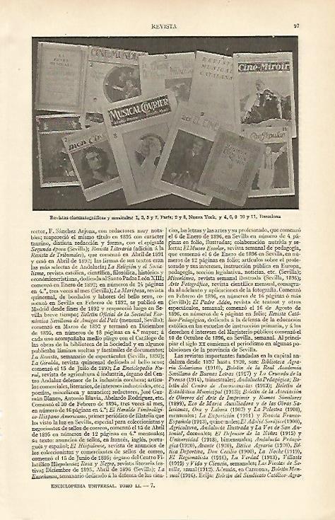 LAMINA ESPASA 6519: Revistas de cine y musica
