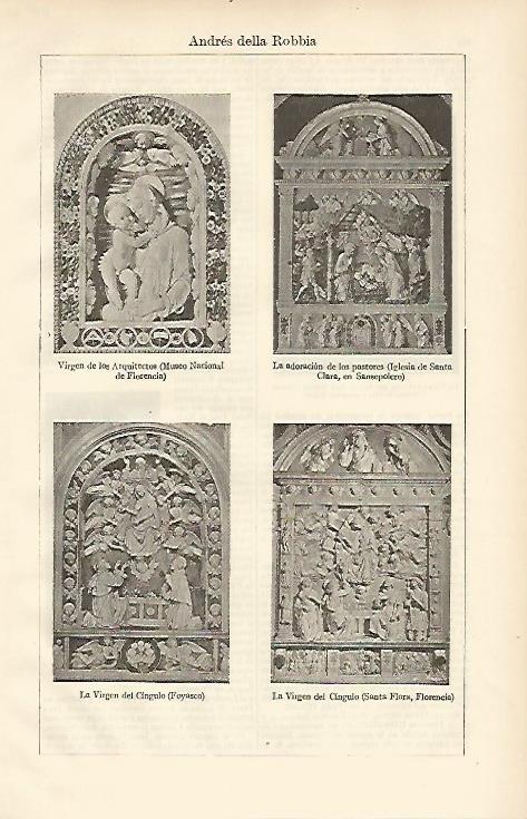 LAMINA ESPASA 6602: Obras de Andrea della Robbia