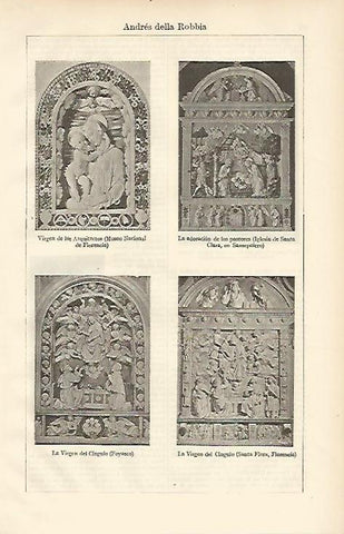LAMINA ESPASA 6602: Obras de Andrea della Robbia