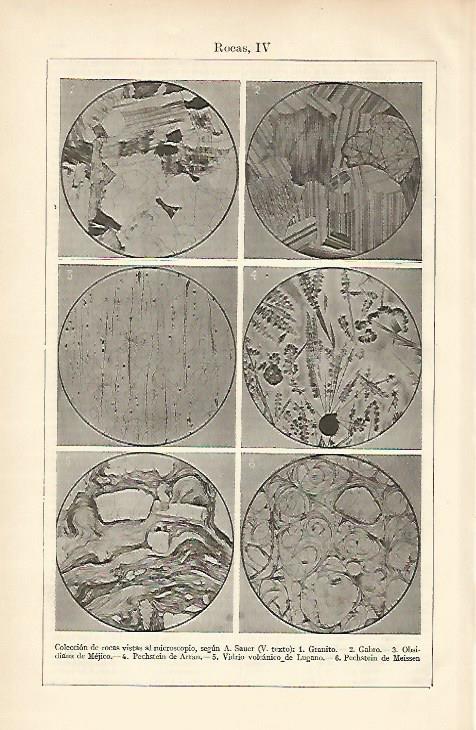 LAMINA ESPASA 6619: Coleccion de rocas al microscopio
