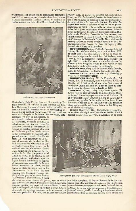 LAMINA ESPASA 6626: Andromaca y Los Burgaves por J. Rochegrosse