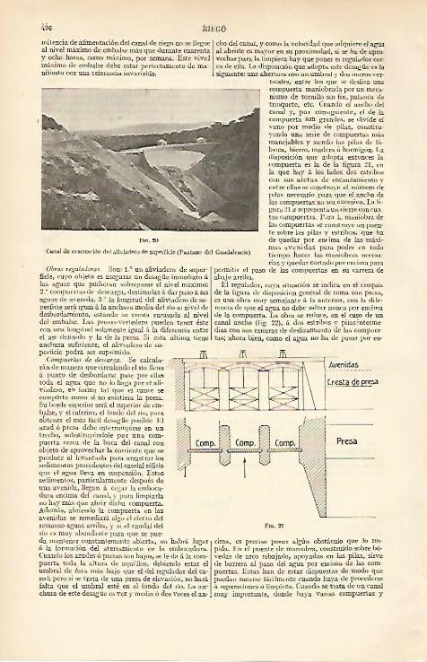 LAMINA ESPASA 6658: Canal de evacuacion del Pantano del Guadalcacin
