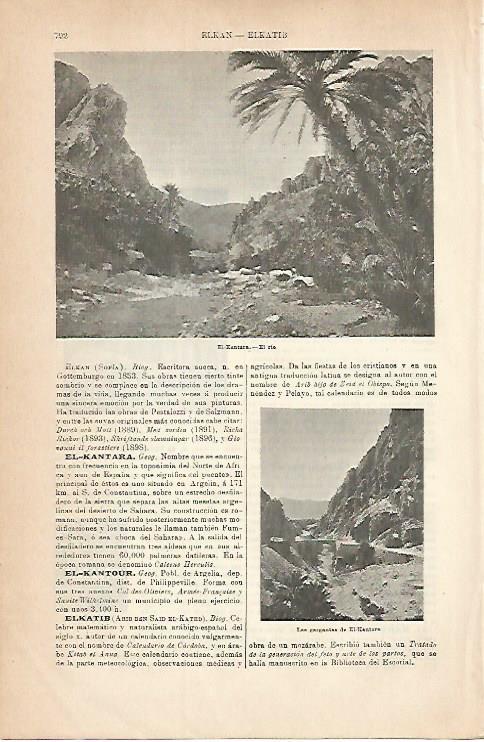 LAMINA ESPASA 6865: El- Kantara Argelia
