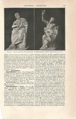 LAMINA ESPASA 6935: Estatuas de Anacreonte
