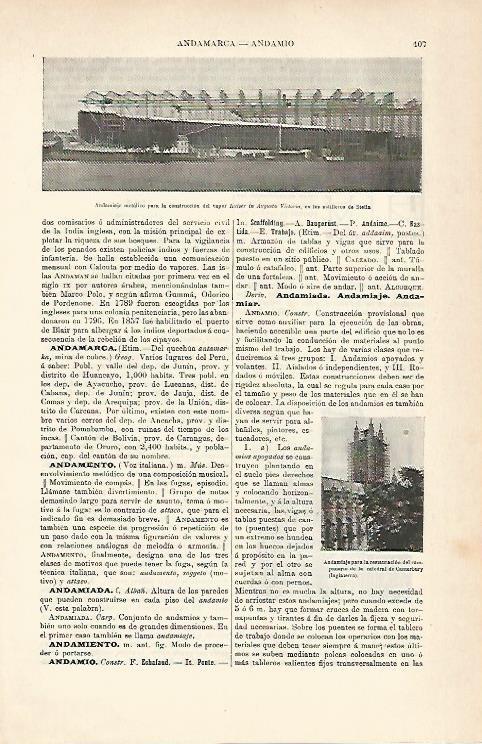 LAMINA ESPASA 6955: Andamios para construccion