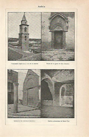 LAMINA ESPASA 6972: Iglesias de Andria Italia