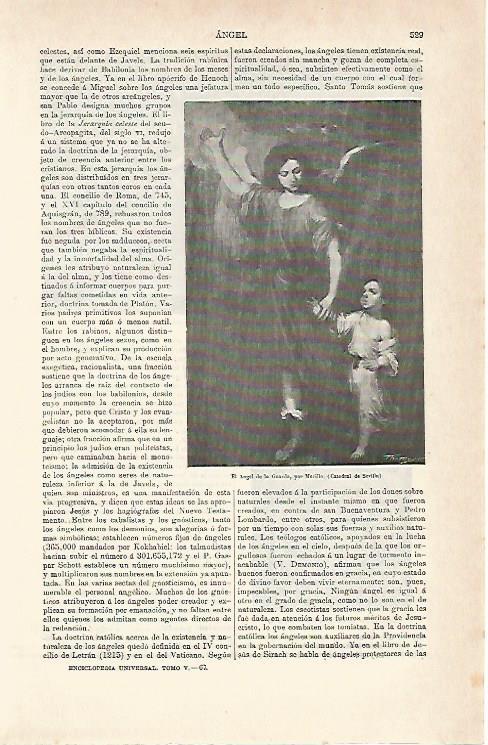 LAMINA ESPASA 6989: El Angel de la Guarda por Murillo