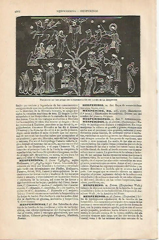 LAMINA ESPASA 644: Vaso griego representando el Jardin de las Hesperides