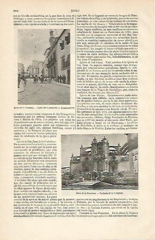 LAMINA ESPASA 6208: Colegiata y Ayuntamiento de Jerez de  la Frontera