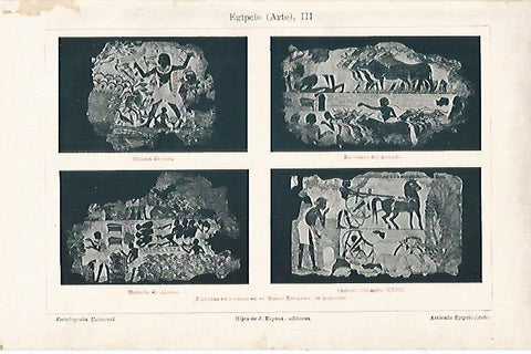 LAMINA ESPASA 6800: Pinturas de Egipto en el Museo Britanico