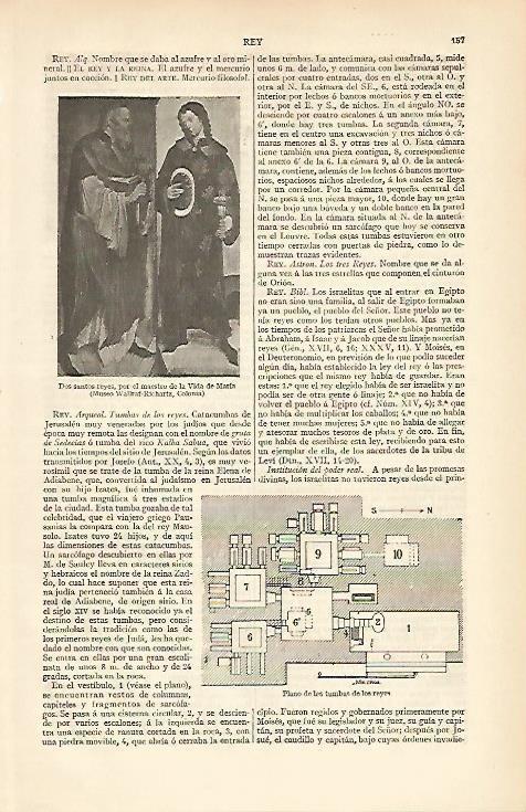 LAMINA ESPASA 6531: Dos santos reyes. Plano de las tumbas de los reyes